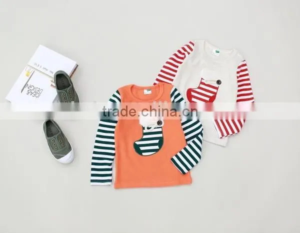 Wholesale Autumn Design Boutique Childrens Clothing 100% Cotton Baby Longsleeve Top photo-3