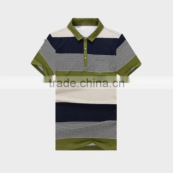 2015 Men's Bulk Polo Shirt With Breton Stripe photo-3