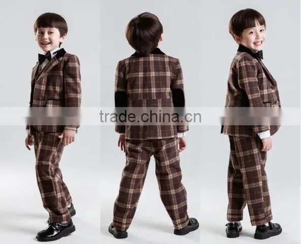 Handsome Fashion Woolen Material High Quality Boy Suit photo-6