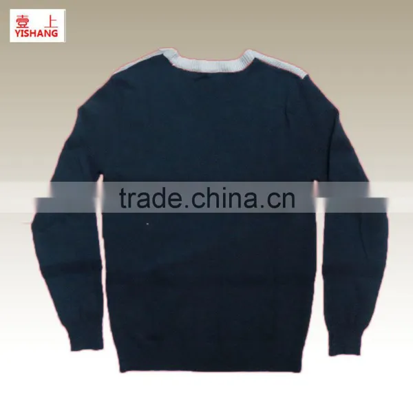 Wholesale Fashion Men's Sweater ,70%Acrylic 30%Wool,5GG+12GG photo-2