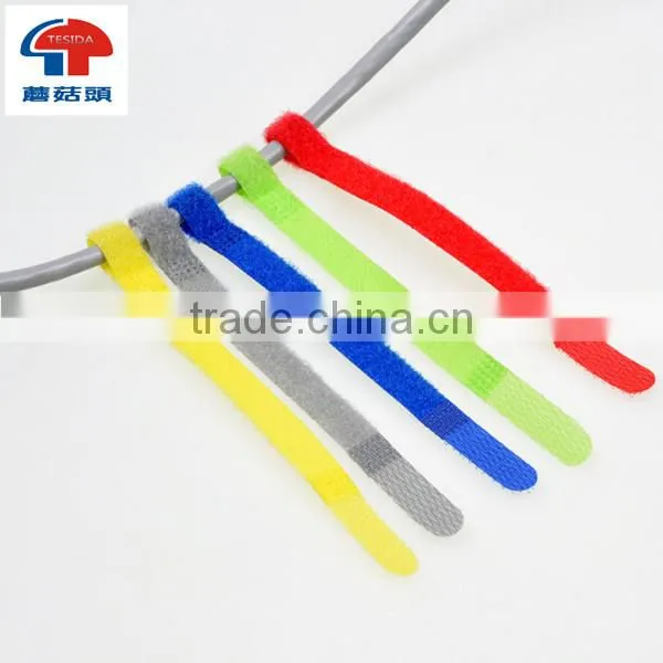 Strong Sticky Double Side Hook and Loop Strap Colorful Cable Tie photo-4