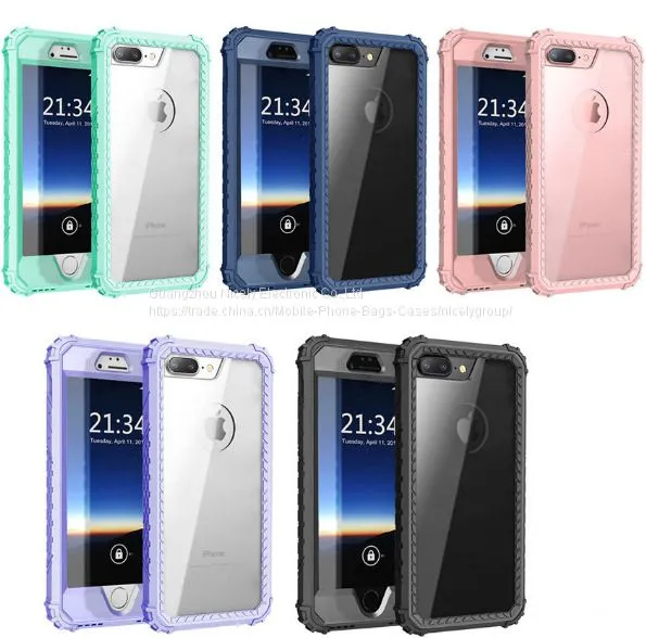 Shockproof Phone Case for IPhone 6 6S 7 Plus,PC+TPU 2-Layers Hybrid Full-Body Protect Cover photo-3