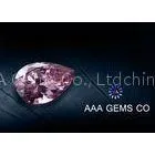 Pink Pear Cut Classic Moissanite , Colored Moissanite Loose Stones