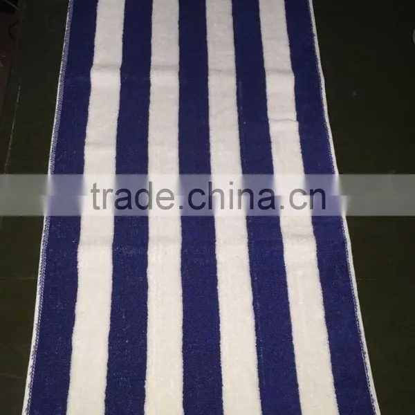 Wholesale Blue White Stripe Luxury Hotel Cotton Large Custom Beach Towel photo-5