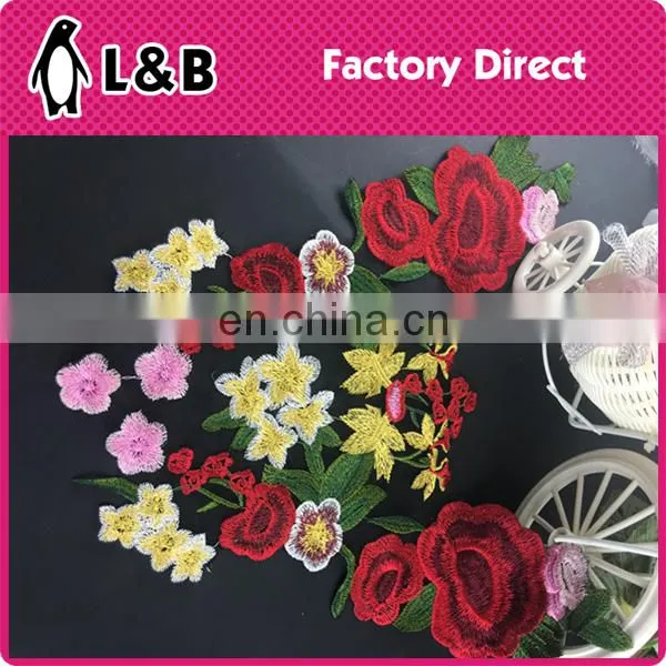 2017 New Dedign Popular Embroidery Colorful Flower photo-3