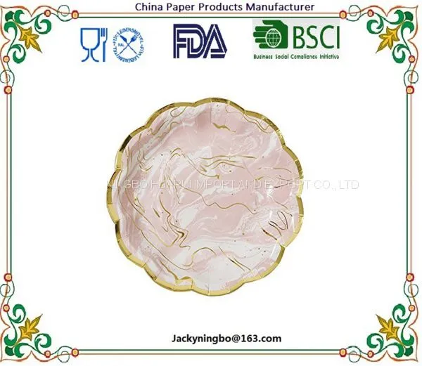 Hot Sale Performa Peaceful Snow Holiday Disposable Dinner Paper Plates photo-2
