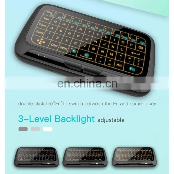 H18+ 2.4GHz Mini Wireless Keyboard Full Touchpad With 3-Level Adjustable Backlight Gaming Wireless Mouse and Wireless Keyboard photo-4