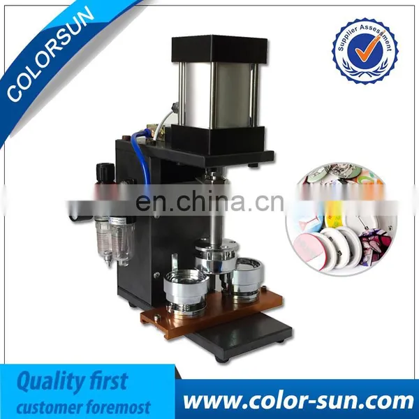 High quality 25-75mm Automatic School Uniform Metal Badge Making Machine
