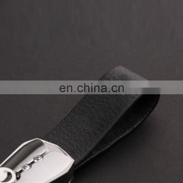 2016 New Design Push Button Leather Key Chains With Decorative Rhinestones photo-3