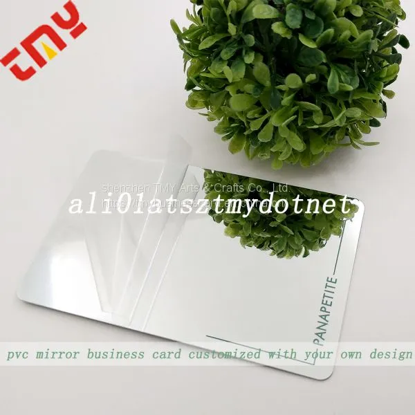 Custom Pvc Mirror Finish Business Card Gold Foil Printing,Printing Business Card Credit Card Size Plastic Mirror photo-5