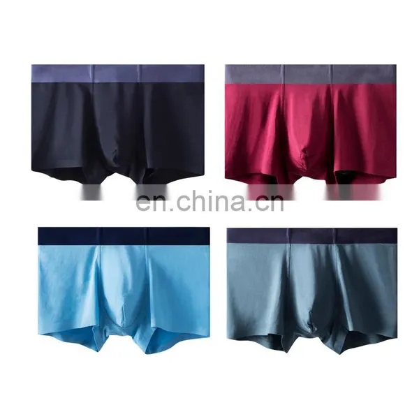 Modal Solid Color Breathable Seamless Boxer Factory Direct Men's Underwear photo-2