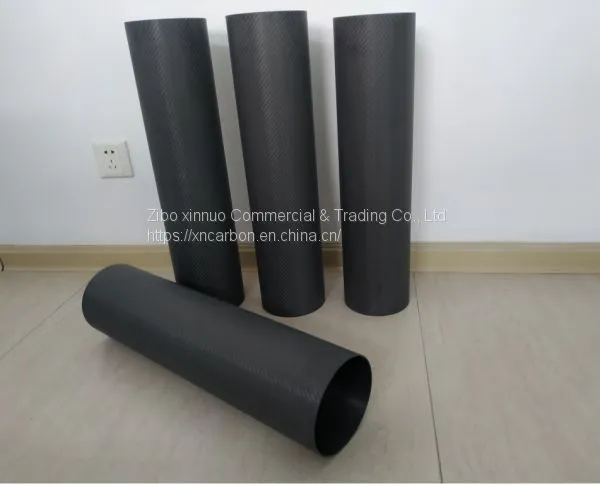140mm 5.51 Inch Outer Diameter Low Intertia Carbon Fiber Shaft for Guide Roller photo-2