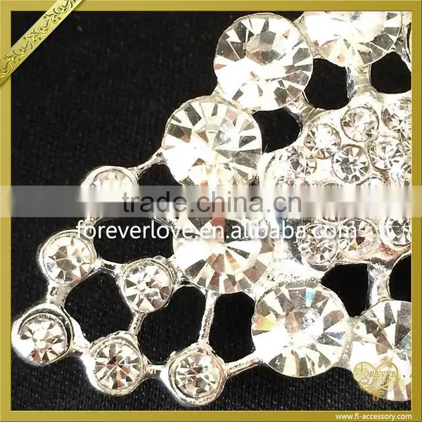 Latest Brooch Design Fashion Elegant Metal Alloy Rhinestone Brooch FB-030 photo-5