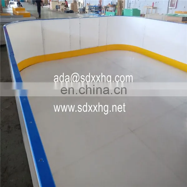 Mobile Ice Area for Icehockey Hdpe Ice Rink Barriers Ice Rink Protection Fence Quad Roller Skating Rinks Hockey Dasher Board photo-6