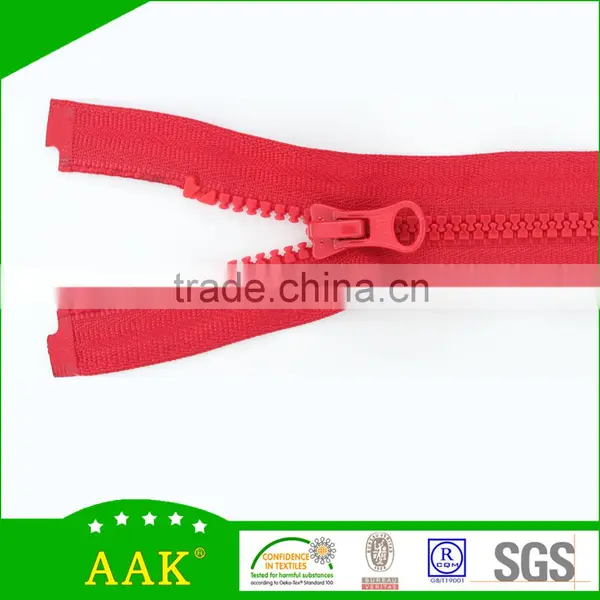 Color Paints Plastic Zipper Bags 3# Delrin Open End Zips With Thumb Puller photo-2