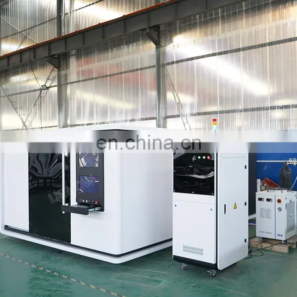 Protective Cover / Enclosed Metal Sheet Fiber Laser Cutting Machine 1530 1000W 1500W 2000W Metal Plates Fiber Laser Cutter photo-5