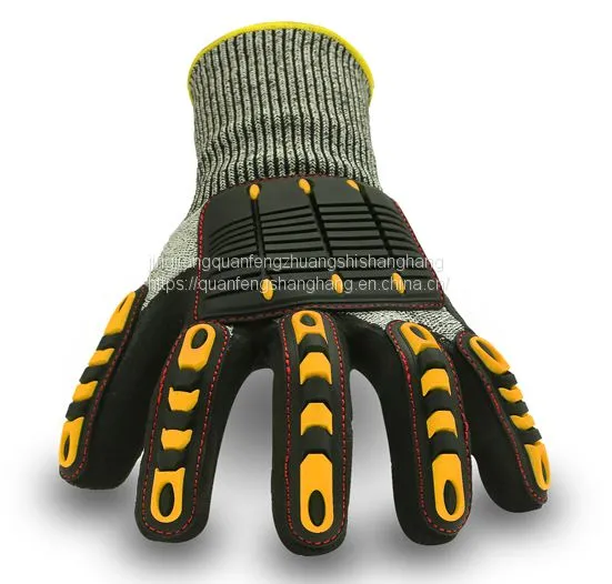 Sharp Tool Handing Anti Hppe Knitted Impact Glove photo-4