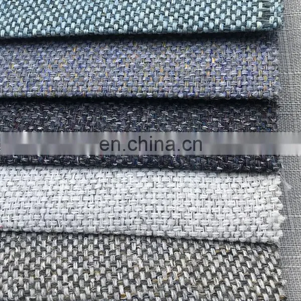 New Coarse Linen Yarn-dyed Sofa Fabric Imitation Cotton Linen Interwoven Plain Weave Small Fresh Pillow Cloth Cushion Cloth photo-2