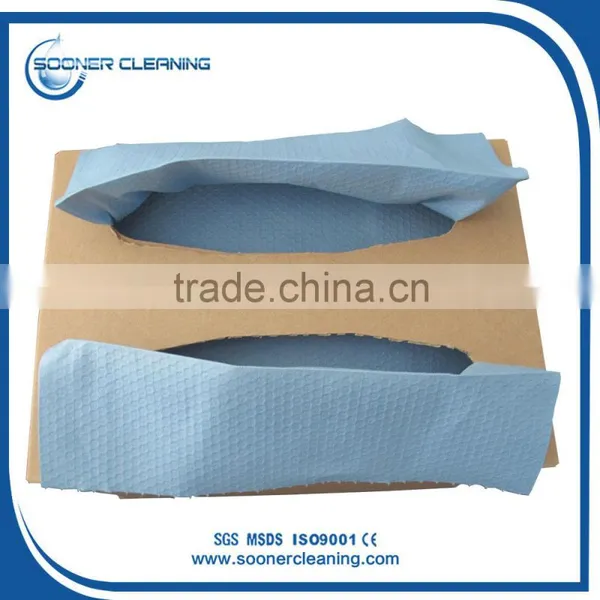 [Soonerclean] Embossed Bule Woodpulp Nonwoven for X80 Style photo-4