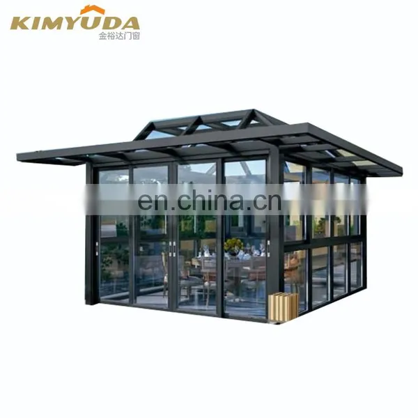 Sunroom Glass House Enclosed Patio Aluminum Alloy Winter Garden Sun Room photo-2