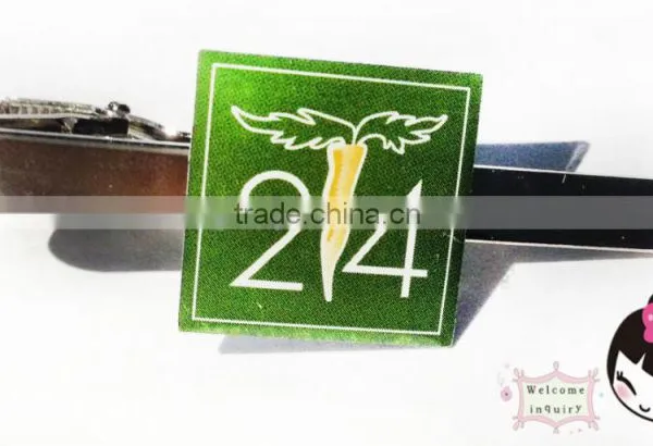 Custom Metal Lapel Pin Tie Clip 214 Offset Printing Green