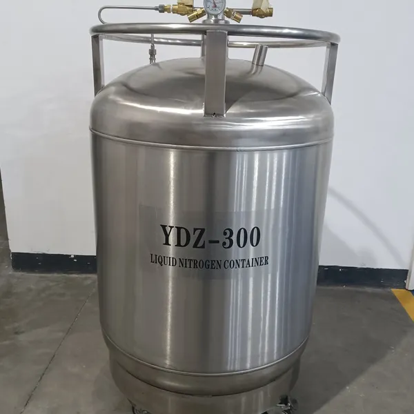 YDZ-300 Stainless Steel Tank Automatic Supply of Liquid Nitrogen Large Capacity Self Pressurized Liquid Nitrogen Tank