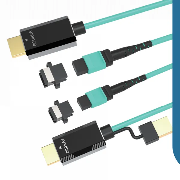 OEM Factory Wholesale 8K HDMI MPO Fiber Optic Extension Cable Kit-Detachable-300m-48Gbps photo-2