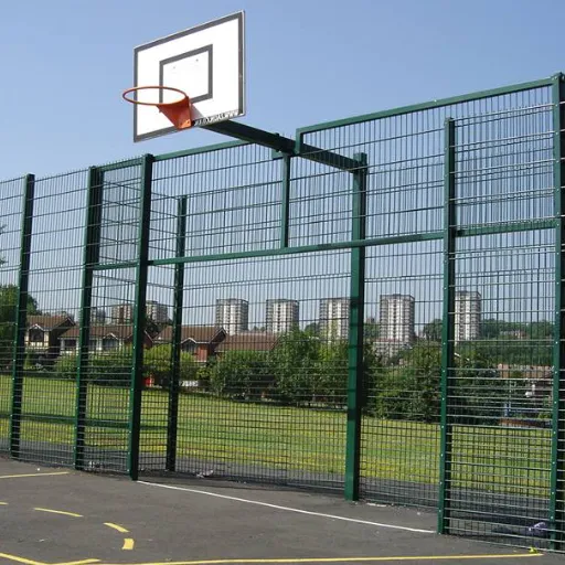 Decorative Temporary Chain Link Fence for Basketball Courts - Used & Reusable photo-4