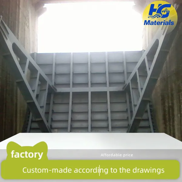 Gate engineering channel gate machine cast iron reservoir steel integrated manual water-stop square