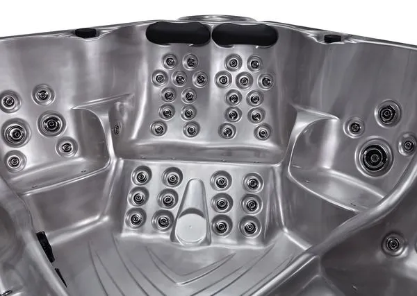 Acrylic Whirlpool Bath With LED Waterfall, Bluetooth Speaker Pillow Massage Bathroom Tub photo-3