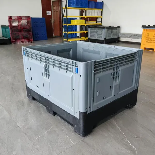 Foldable Plastic Pallet Container Waterproof for Food & Beverage Export Logistics photo-2