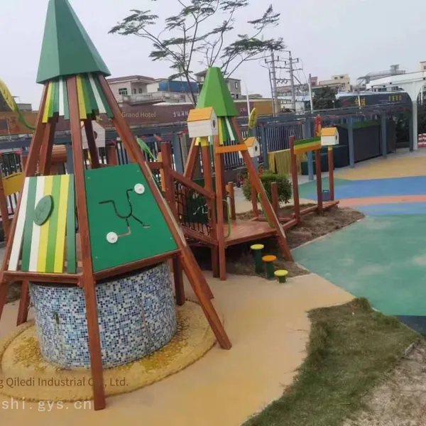 \'s Playground Equipment With Climbing Holes and Outdoor Stainless-steel Slide With Drilled Holes for Communities and Kindergartens