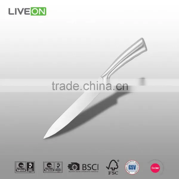 2014 Design Stainless Steel 8'' Slicing Knife With Hollow Handle