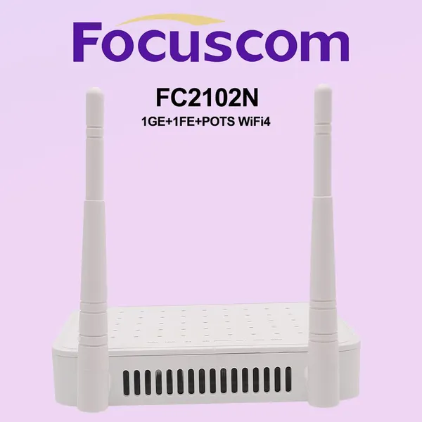 WiFi 4 GPONU ONU 1GE+1FE+VoIP+WiFi4 GPON/EPON ONU | FTTX CPE With 300Mbps WiFi & VoIP XPON ONT WIFI 4 FC2102N photo-4