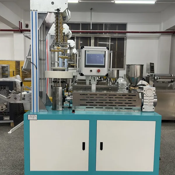 Compact Laboratory Blown Film Machine for PE PP Polymer Film Development and Testing photo-5