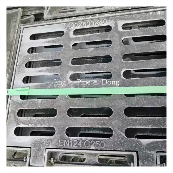 En124 C250 450*750 Square Ductile Iron Road Facilities Parking Safety Grate Black Jingdong Brand photo-6