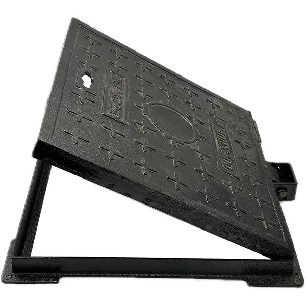 13 Square Gusseisen-Antriebsweg-Abflussgitter und Schachtdeckel Schwarz, Ingenieurklasse, Sichtbarkeit, langlebig