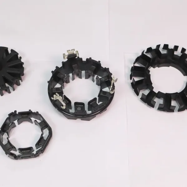 Hot to Cold Runner Edge Gate Custom PPS Motor Bobbin Mold, 2+2 Cavities, Mirror Surface Finish, Robotic Arm Collection photo-5