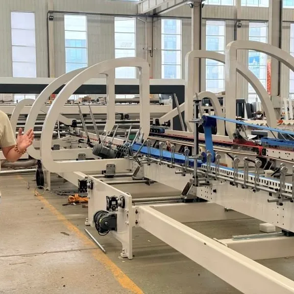 Glue Saving Carton Folder Stitch Gluer for Production Cost Reduction photo-2