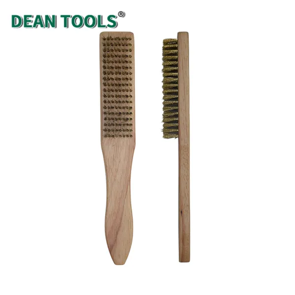 Non-Sparking Pointed Head Brush Size 4*15mm Non Sparking Brass Brush for Maintenance Cleaning Pointed Wire Brush photo-3