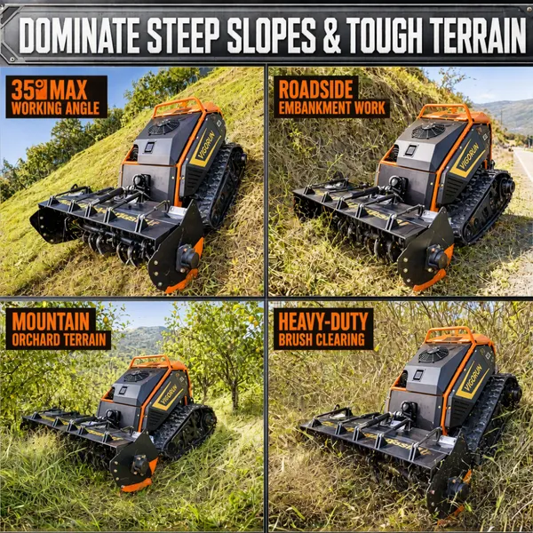 VIGORUN Snow Robot CE Flaiil Mower 5-In-1 Multifunction Flail Mower For Compact Tractor For Large Landscapes photo-3