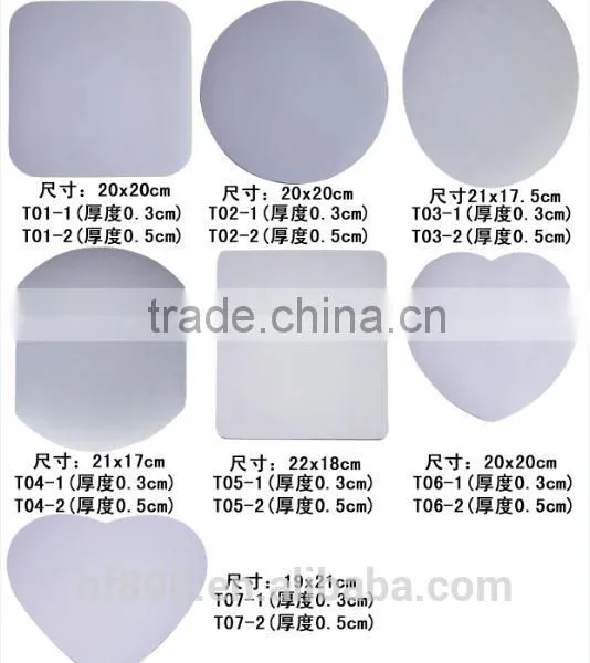 wholesale sublimation blank mouse pad custom design mousepad with gel for computer accessories