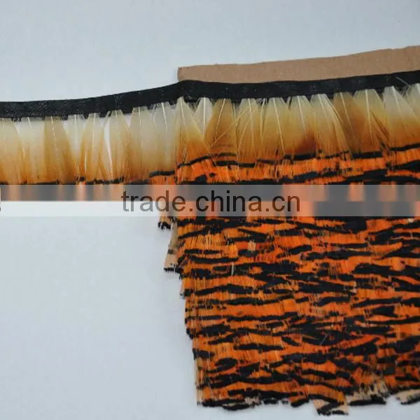 turkey feather fabric material craft