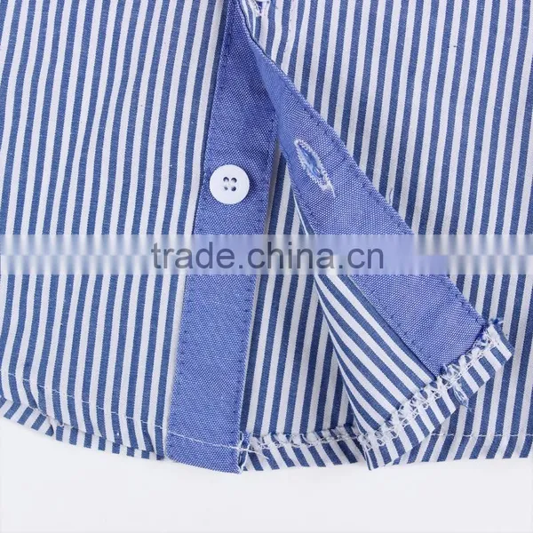 2016 Spring & Autumn Baby Boy Clothing Set European Style Handsome Boy Strip Jeans + Shirts photo-3