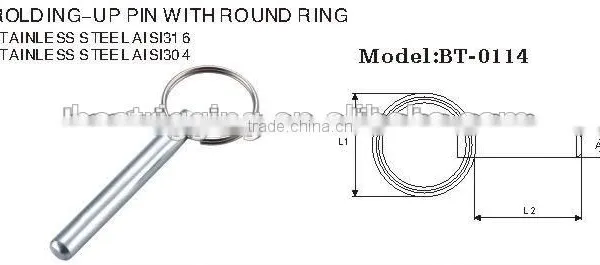 28MM Zinc Plated Locking Pin ,hitch Pin ,roldign-up Pin ,Spring Pin,clip Single Winded Rigging Hardware Manufacturer photo-3