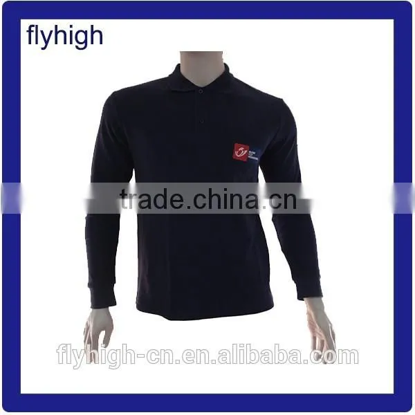 China Cheap Price Blank Long Sleeve Polo Shirts photo-2