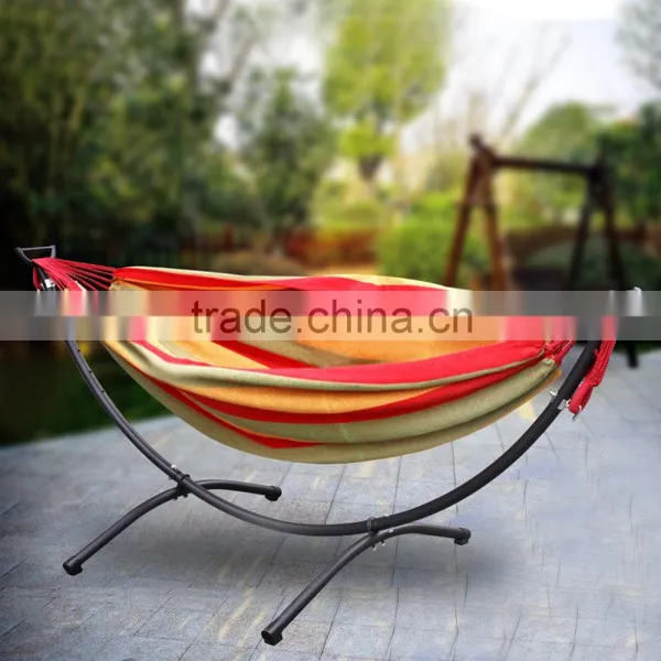 Double Hammock With Space-Saving Steel Stand Summer Outdoor Relax Bag Include photo-3
