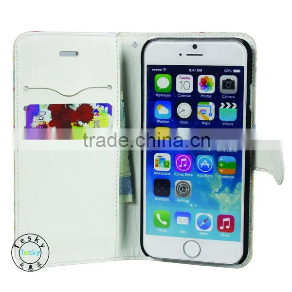 High Quality Wallet Case for IPhone6,for IPhone6 Flower Case photo-3