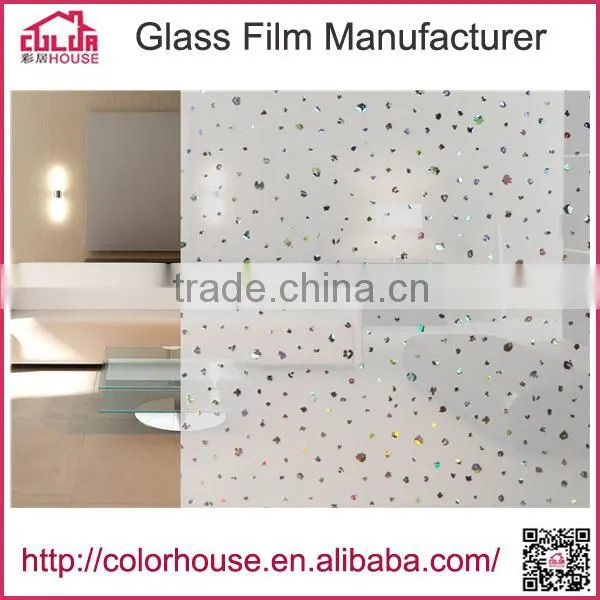 Popular Star Design Self Adhesive Laser Window Film