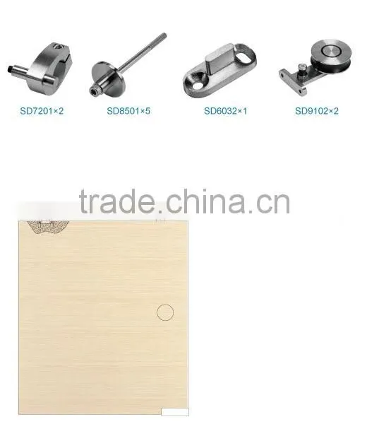 Stainless Steel Modern Wood Sliding Barn Door Classic Bar Track SD0213500 photo-4